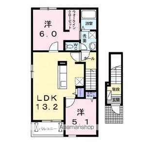 エスポワールⅠ【2階】の間取り