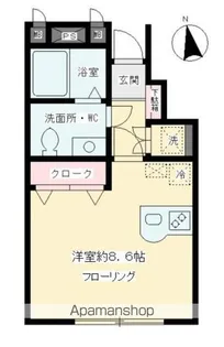 デザインコート赤堤【101号室】の間取り