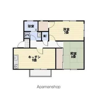ウィンディア花水木【101号室】の間取り