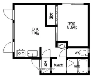 プライムローズ22【301号室】の間取り