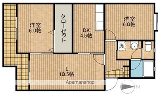 マンションストークⅤ【1階】の間取り