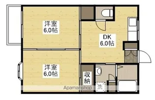 戸坂プラザ【209号室】の間取り