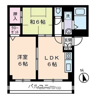 ファミーユコート恩田B棟【3階】の間取り
