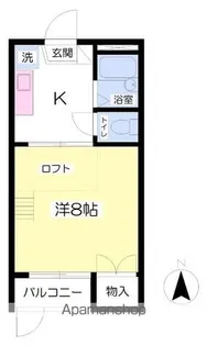 メゾン高平【105号室】の間取り