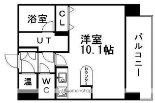 クレジデンス札幌・南4条【6階】の間取り