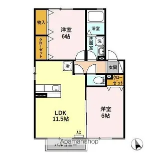 アスタリスク【202号室】の間取り