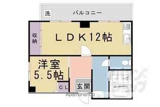 ロイヤルパレス祇園【502号室】の間取り
