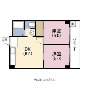 コーポラス翌檜【4階】の間取り