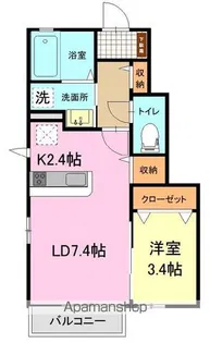 プランドールM【103号室号室】の間取り