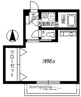 サンフィールド【202号室】の間取り