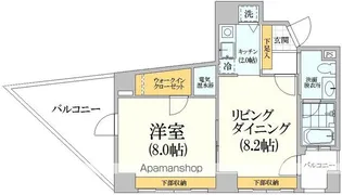 コンフォート東新宿【3階】の間取り