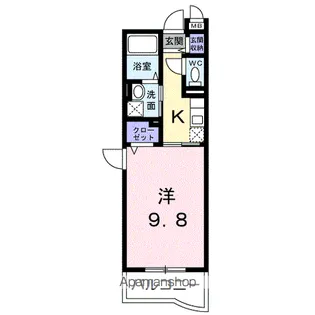 ハーベスト下中野【3階】の間取り