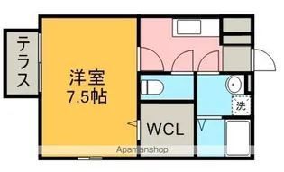 セジュール アン【202号室】の間取り