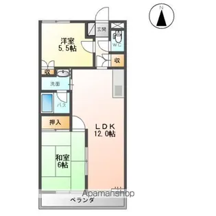 コンフォール壱番館【2階】の間取り
