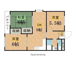 クレール西八王子B棟【402号室】の間取り