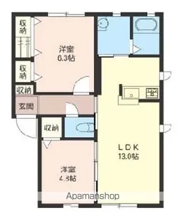 スイートB【101号室】の間取り