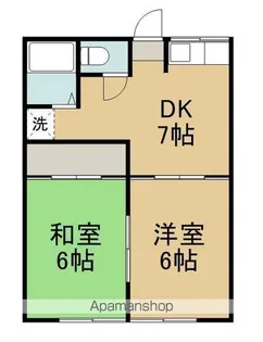 ファミール福室【1階】の間取り