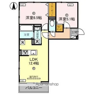DーREGALO城東N【1階】の間取り