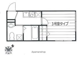 トレスコート目黒本町【-1階】の間取り