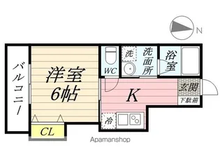 パルピアハイツ【1階】の間取り