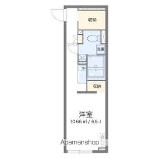 レオパレス先作イースト【101号室】の間取り