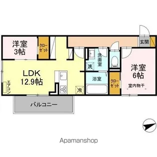 アベニュー A【3階】の間取り