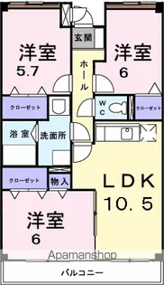 SKY MANSION【4階】の間取り