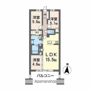 NUDGEONE.照葉【13階】の間取り