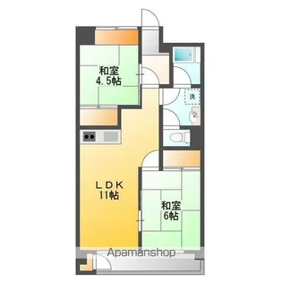 レジデンス木下【2階】の間取り