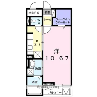ナオパウム【1階】の間取り