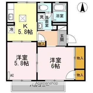 ヴィラ パースリー【2階】の間取り