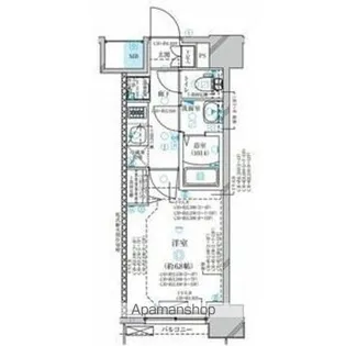 ディアレイシャス名古屋太閤通Ⅲ【4階】の間取り