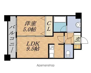 KG SQUARE S6【9階】の間取り