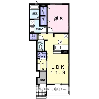 フロンティア【1階】の間取り