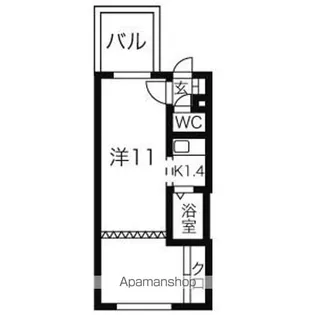 スパシエルクス平岸97&98【97401号室】の間取り