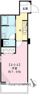 アルビレオ【202号室号室】の間取り