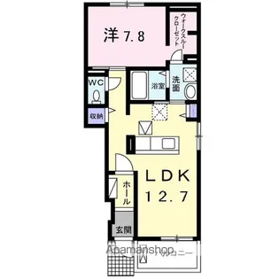 アイリス タヌマ【1階】の間取り
