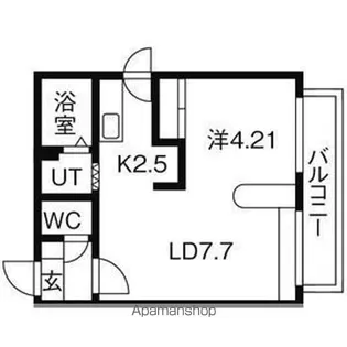 ハウスオブリザ平岸五番館【302号室】の間取り