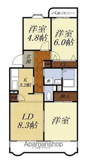 マンション銀河【103号室】の間取り