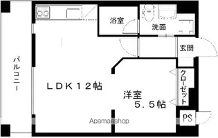 レジディア熊本辛島【13階】の間取り