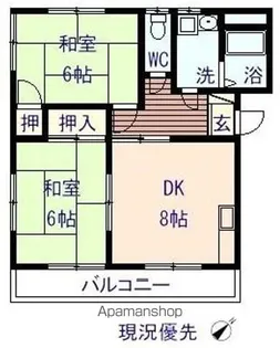 マイルームズ東陽台【201号室】の間取り