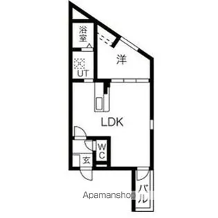DEVELD栄生 EAST【1階】の間取り