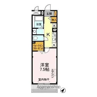 ラフィネおおたかの森【203号室】の間取り
