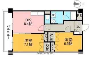 ノースリバーⅡ【1階】の間取り
