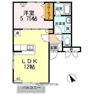 アールエムハイツ Ⅰ【2階】の間取り