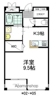 Y’Sアヴァンセ【203号室】の間取り