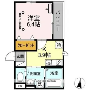 ブリーズ綾瀬【3階】の間取り