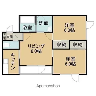 望眺A【2階】の間取り