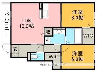 ユーパレス【1階】の間取り