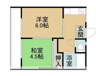 サンリッチ鶴賀【2階】の間取り